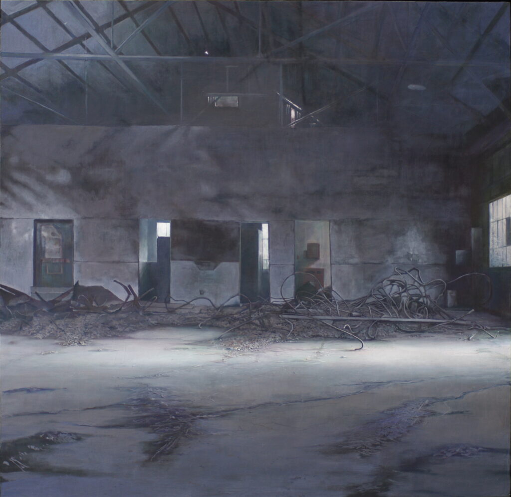 橋本大輔の絵画作品。廃墟。Daisuke Hashimoto painting, ruins