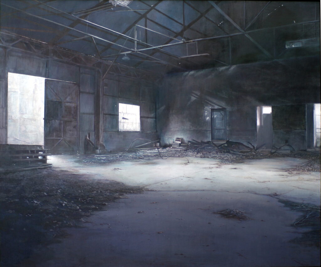 橋本大輔の絵画作品。廃墟。Daisuke Hashimoto painting, ruins