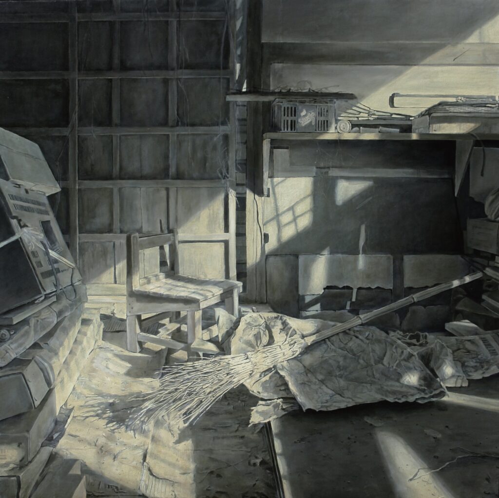 橋本大輔の絵画作品。廃墟。Daisuke Hashimoto painting, ruins