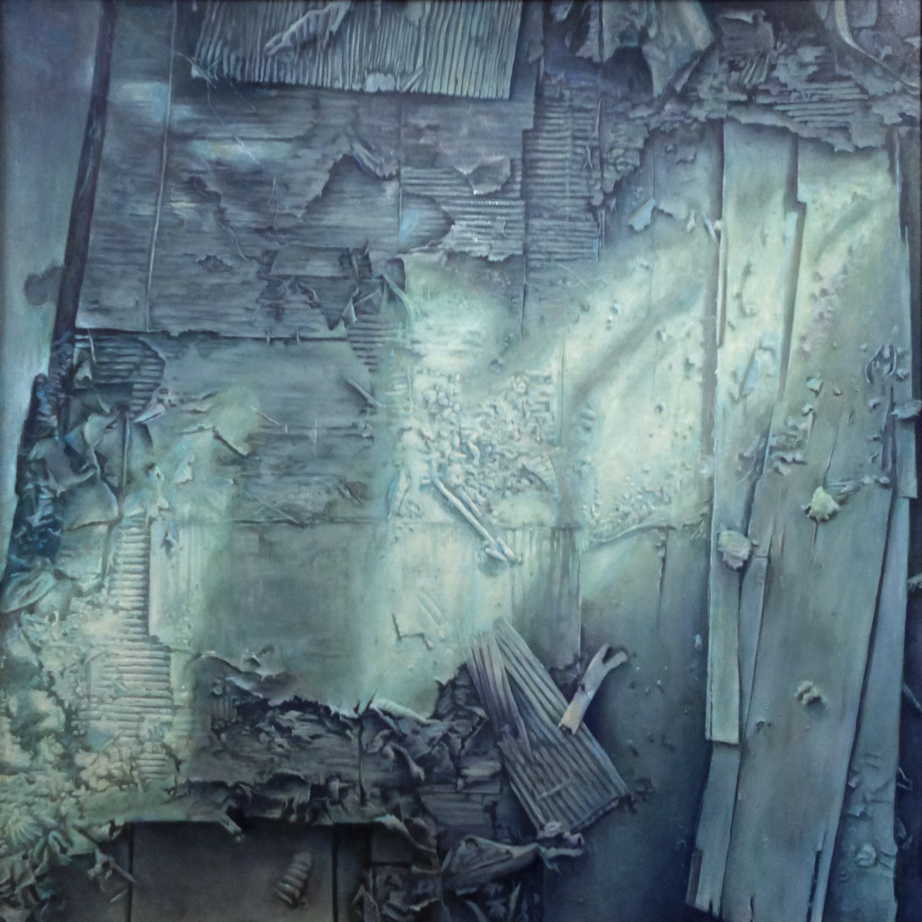 橋本大輔の絵画作品。廃墟。Daisuke Hashimoto painting, ruins