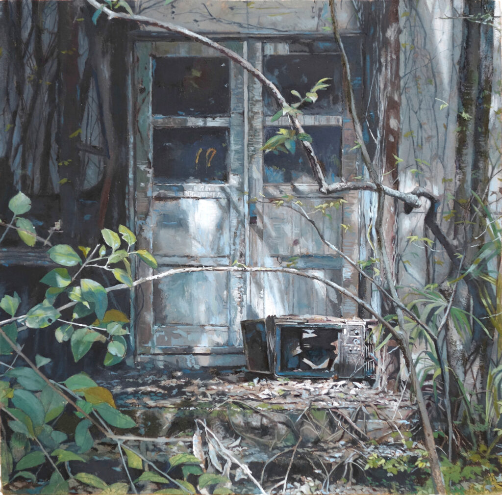 橋本大輔の絵画作品。廃墟。Daisuke Hashimoto painting, ruins