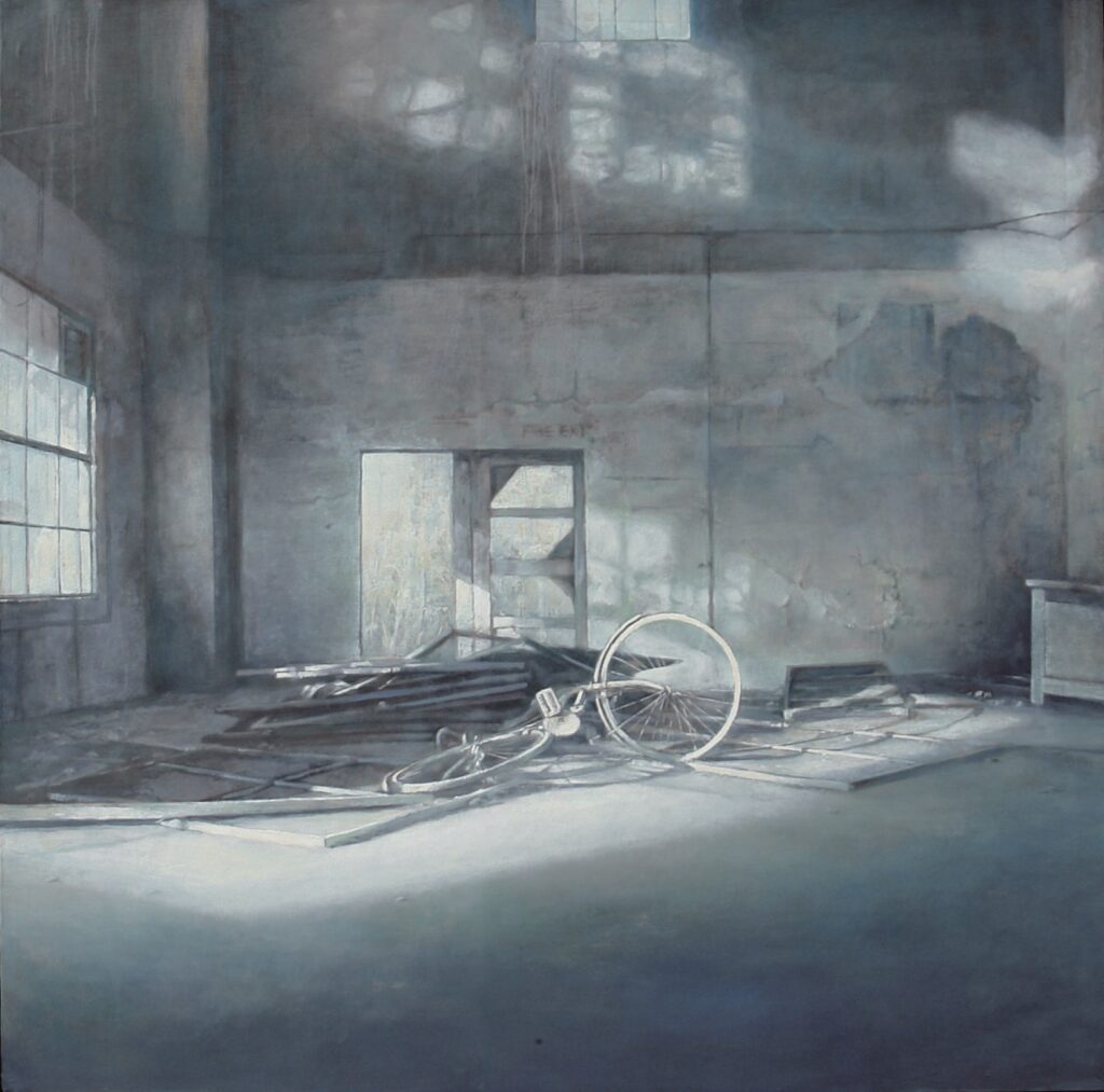 橋本大輔の絵画作品。廃墟。Daisuke Hashimoto painting, ruins