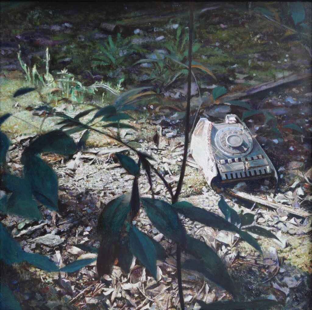 橋本大輔の絵画作品。廃墟。Daisuke Hashimoto painting, ruins