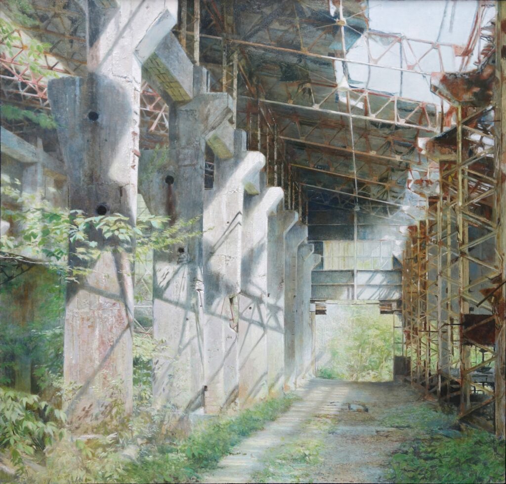 橋本大輔の絵画作品。廃墟。Daisuke Hashimoto painting, ruins