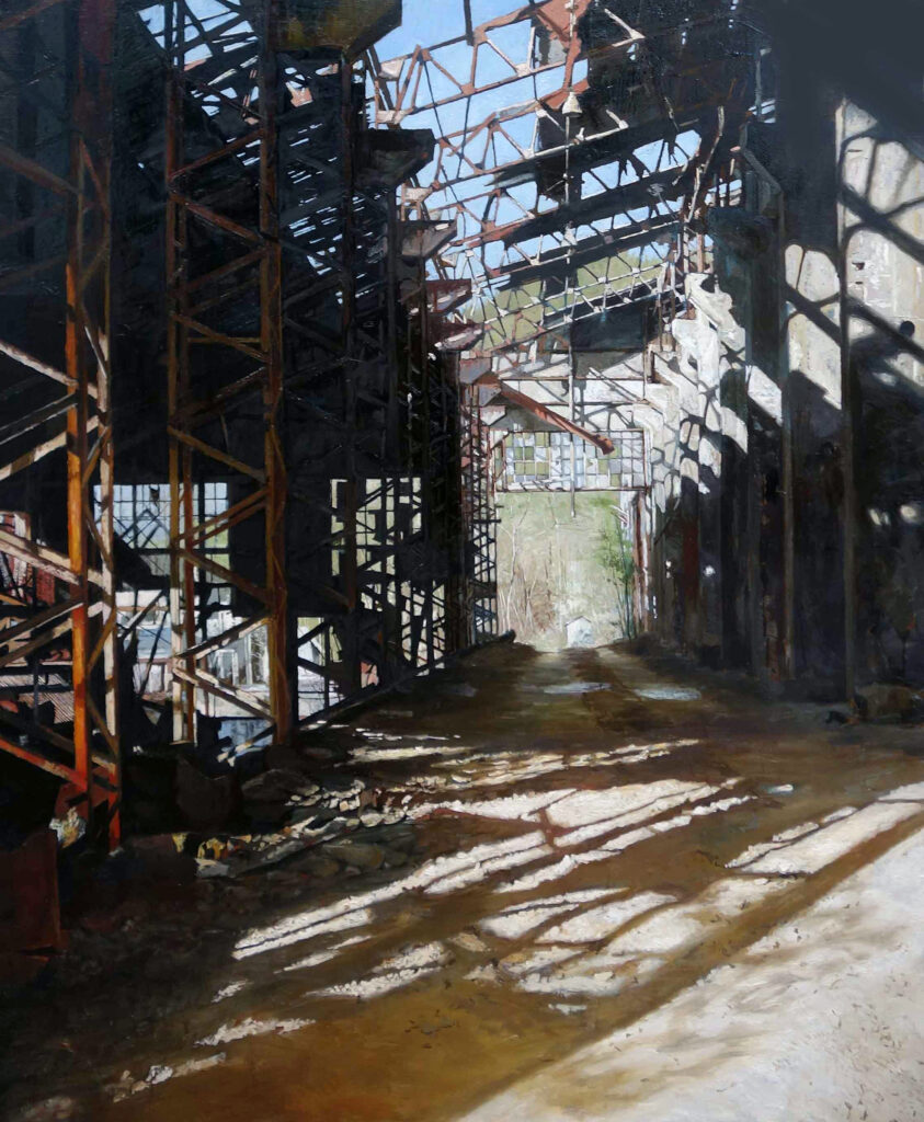 橋本大輔の絵画作品。廃墟。Daisuke Hashimoto painting, ruins