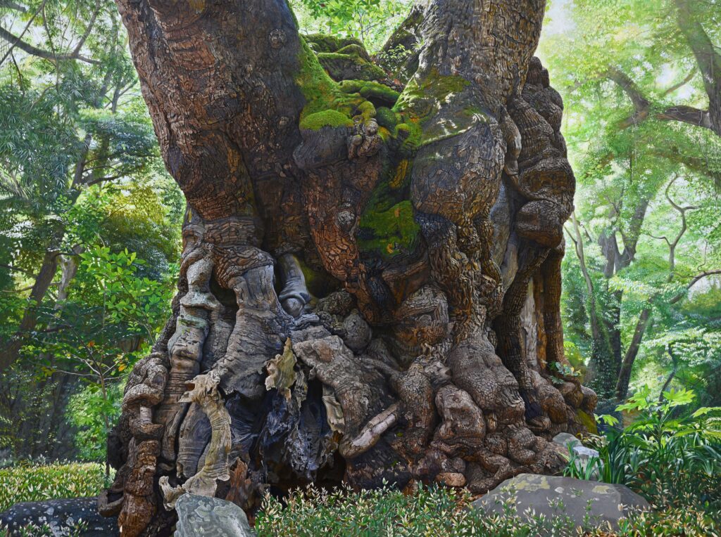 橋本大輔の絵画作品。樹木。Daisuke Hashimoto painting, tree